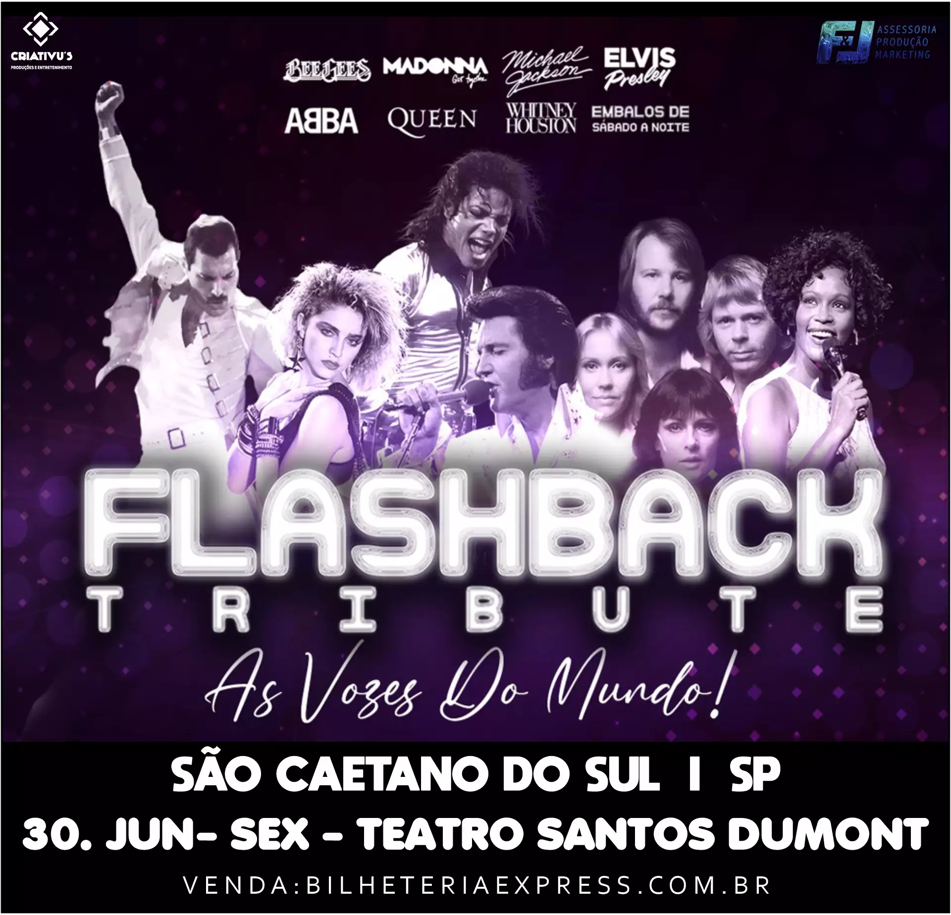 As Vozes do Mundo: Flashback Tribute em São Caetano do Sul