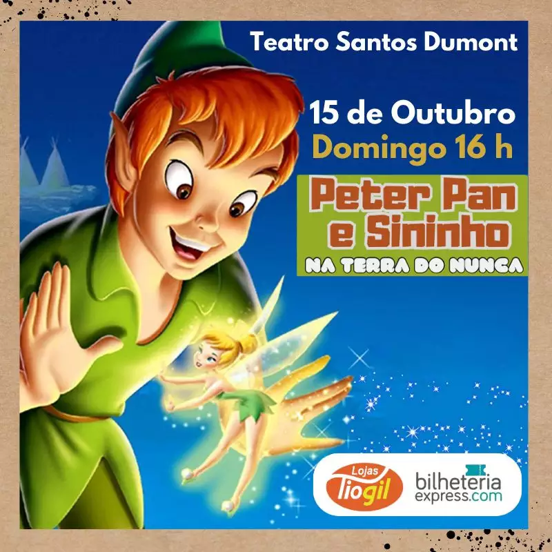 Peter Pan e Sininho na Terra do Nunca